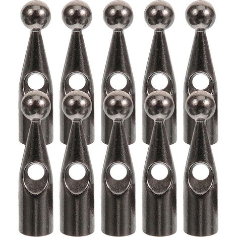 Lot de 10 perles de rechange pour queue de parapluie, perles métalliques pour queue de parapluie, embouts pour baleines de parapluie (1/5)