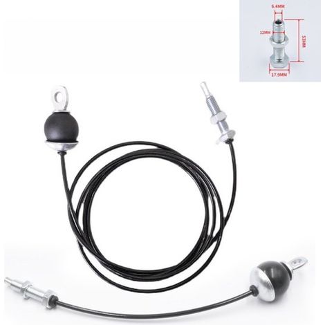 Cavo per puleggia fitness, accessori di ricambio per cavi, attacco per puleggia da palestra, cavo rinforzato da 5 mm, per palestre domestiche, cavo da 2,5 m. (1/2)