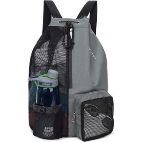 sac sport plage yoga filet avec poche chaussures, de natation poignée pour la salle sport le yoga et (1/5)