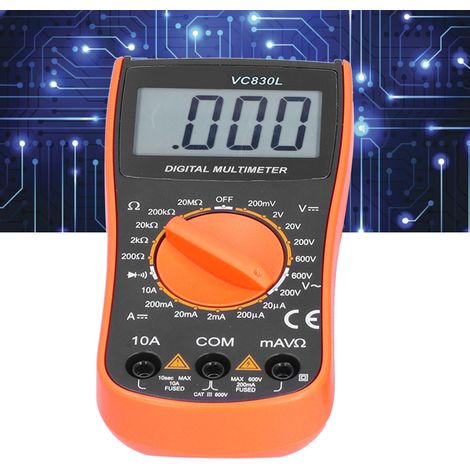 Multimètre numérique miniature haute précision VC830L avec fonction portable et avertisseur sonore (1/5)