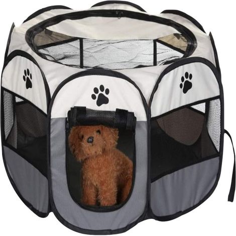 Clôture pour animaux de compagnie - Pliable et portable - Tissu Oxford - Convient aux petits animaux - Dimensions : 72 x 72 x 45 cm (1/5)