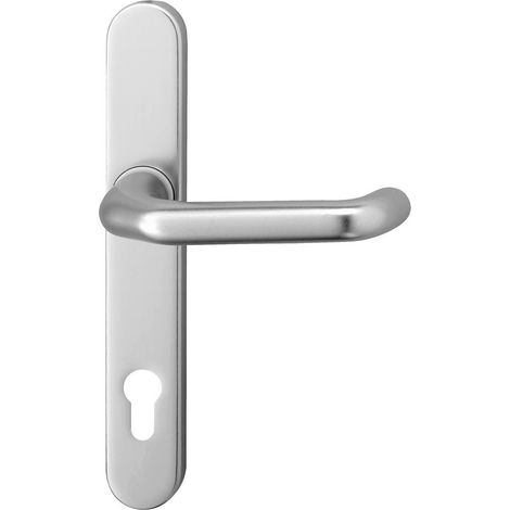EDI Drückergarnitur mit Langschild Kronos 1300/0035, Aluminium