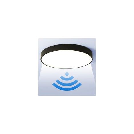 LED Ceiling Light with Motion Sensor, 24W 5000K Round LED Ceiling Lamp with Radar Motion Sensor for Indoor and Outdoor Use, Staircase, Bathroom, Garage, Hallway, 30cm (1/5)