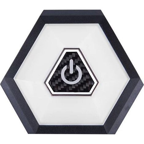 GARRYFIZH Plafonnier LED rechargeable pour voiture, éclairage intérieur à poussoir magnétique 10,5 x 9,2 x 1,2 cm pour coffre de toit (1/5)
