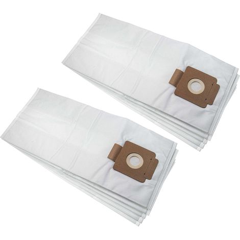 vhbw 10x Vacuum Cleaner Bag compatible with Kärcher T 15/1 ecoefficiency, T 15/1+ ESB 28, T 15/1 Professional Vacuum Cleaner - Microfleece