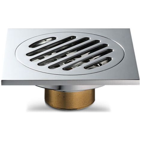Scarico a pavimento, scarico doccia, antiodore, anti-intasamento, raccogli capelli, filtro per lavabo con coperchio rimovibile, Tipo 1, 10103,85 cm (1/5)