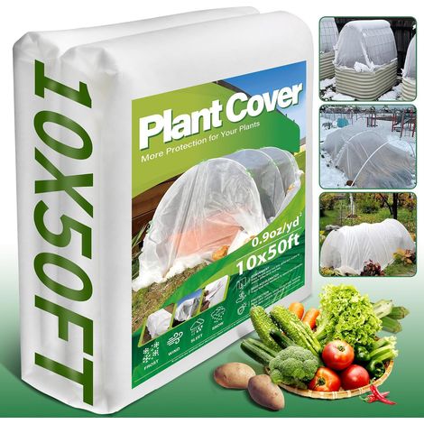 Housse de protection contre le gel, 3 x 15 m, pour plantes d'extérieur, arbres et serres pour l'hiver (1/5)