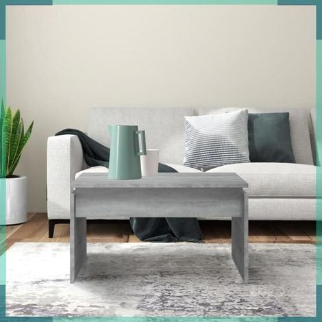 Table basse - 825841 - Sonoma gris - Bois d'ingénierie - 68 x 50 x 38 cm (1/5)