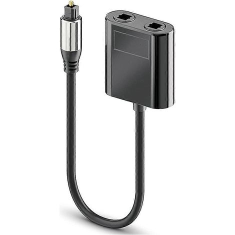Répartiteur de câble à fibre optique, connecteur 2 en 1, répartiteur audio numérique à fibre optique pour TV, adaptateur de câble (1/5)