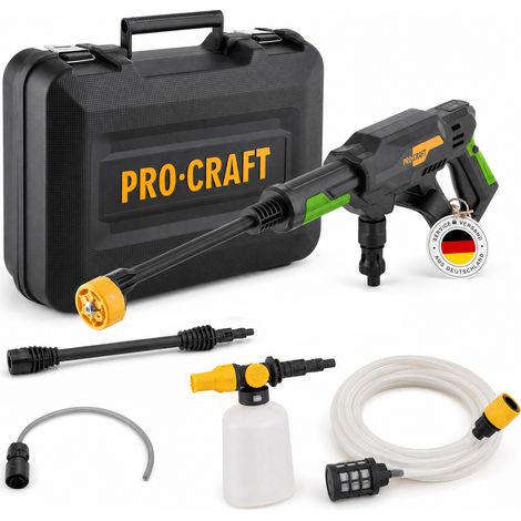 Nettoyeur haute pression sans fil Procraft CW20bb 20 V 30 bars 180 l/h Brushless + mallette - sans batterie, sans chargeur (1/5)