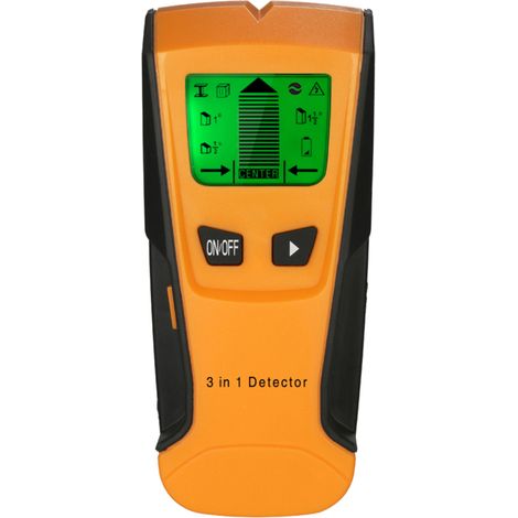 Detector de vigas 3 en 1, detector de pared digital LCD multifuncional, escáner para metal, madera, cables eléctricos y cables con corriente. (1/5)