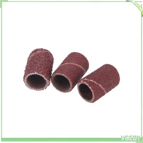Bandes abrasives pour perceuse à ongles - FAFEICY - 100 pièces - 80 120 180 - Marron - Papier abrasif (1/3)