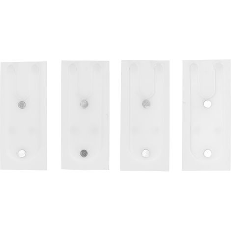 4 Pièces Ruban Autocollant en Alliage d'Aluminium Pare-Vent pour Fenêtre Coulissante, Anti-Poussière et Protection Contre le Vent (1/5)