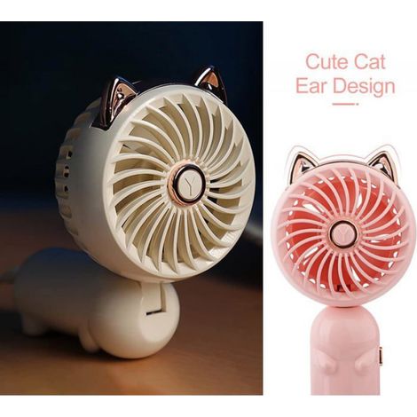 Ventilateur Portable - Batterie Rechargeable - 3 Vitesses - Pour Bureau Camping Voyage - 1 Pièce (1/5)
