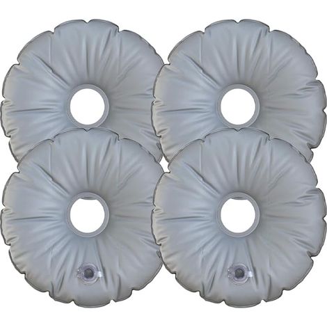 Sac de Poids de Base de Drapeau, 4PCS Poids de Base de Parapluie Rond, Sac de Poids de Parapluie Pliable Portable, Sac d'eau Rond Pliable, Sac de Poids de Base de Parapluie,pour Plage,Extérieu (1/5)