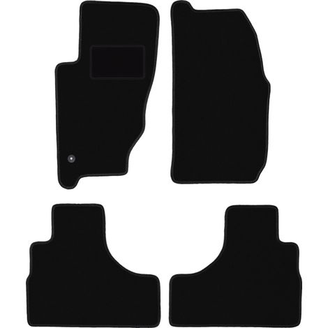 Alfombrillas de terciopelo negro para Jeep Cherokee Liberty KJ todoterreno (2002-2007). (1/5)