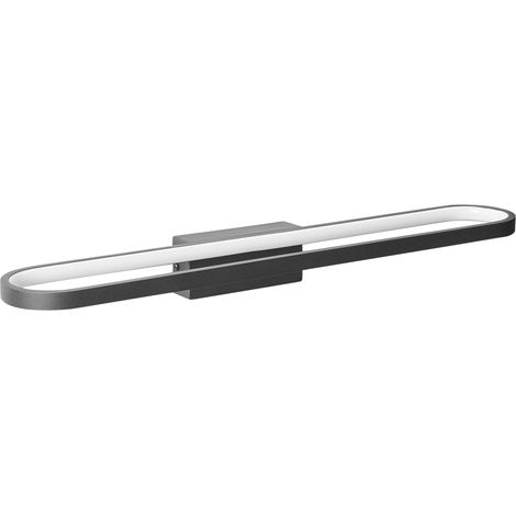 Lámpara LED para cuadros y espejos de metal horizontal moderno negro Midou