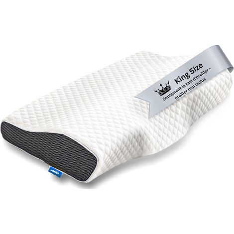 Taie d'Oreiller Mémoire de Forme King Size Housse Coussin (1/5)