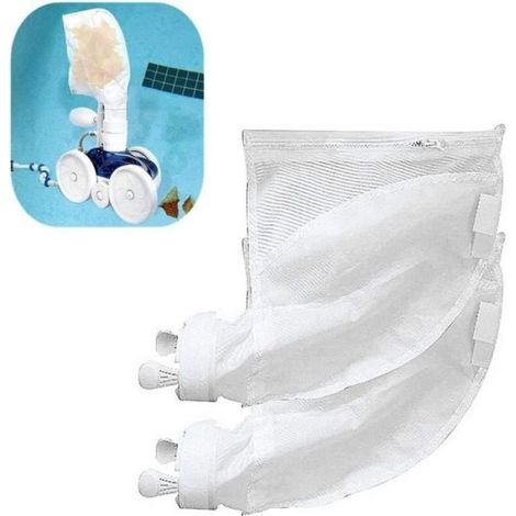 (Paquet de 2) Sac de Nettoyeur de Piscine pour 280, 480 Nettoyeur de Piscine, Sacs de Rechange à Fermeture éclair (1/4)
