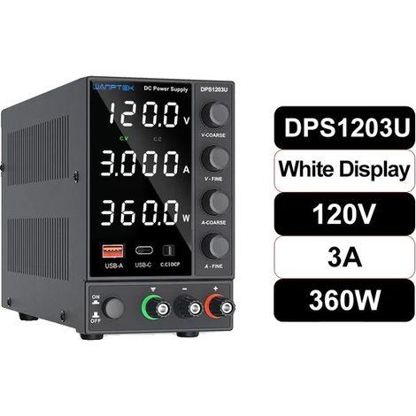 Alimentation électrique CC, sortie réglable, affichage numérique, NOUVEAU DPS1203U, 220V-a
