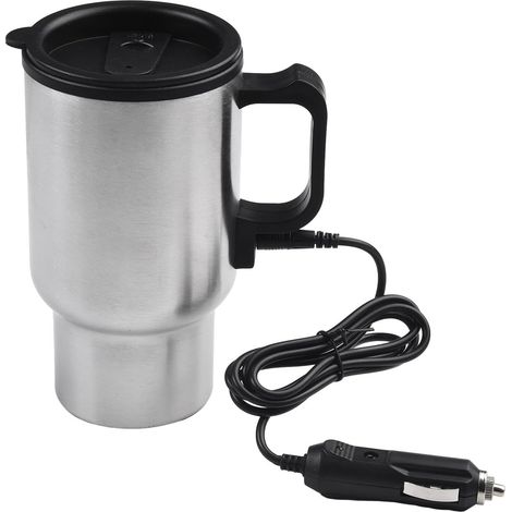 Bouilloire électrique isolée Tasse 450ML en acier inoxydable pour utilisation dans les véhicules avec alimentation 12V (1/5)