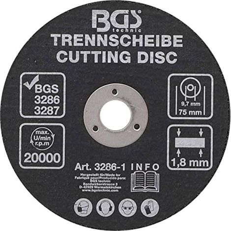 Disque à Couper 75 x 1,8 x 9,7 mm - Précision et Durabilité, Pro - D-Work (1/5)