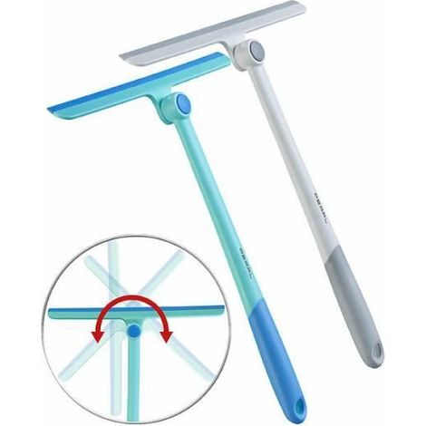 2 raclettes en silicone 27,5 cm avec tête pivotante (1/4)