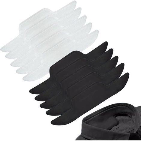 60 protège-cols pour chemises et casquettes - Coussinets anti-transpiration autocollants - Autocollants anti-transpiration - Pour femmes et hommes - Blanc, Noir - Pour poignets de chemises et casquett (1/5)
