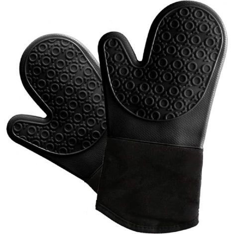 Heat-resistant silicone gloves – heat resistant up to 500°C, suitable for ovens and microwaves. (1/5)