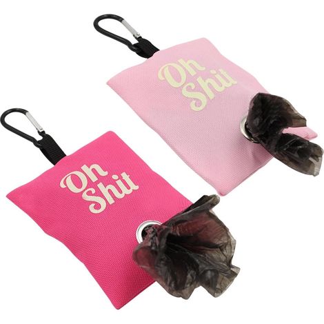 Distributeur de sacs à déjections pour chien (2 pièces) - Porte-sac à déjections portable pour laisse - Distributeur de sacs à déjections pour chien (1/4)