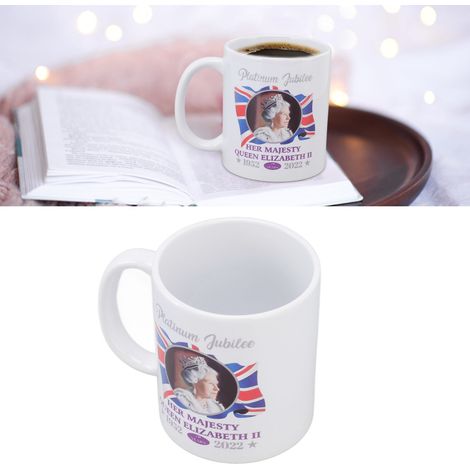 Queen Elizabeth Keramikbecher, Kaffee-/Teetasse, 350 ml. (1/5)