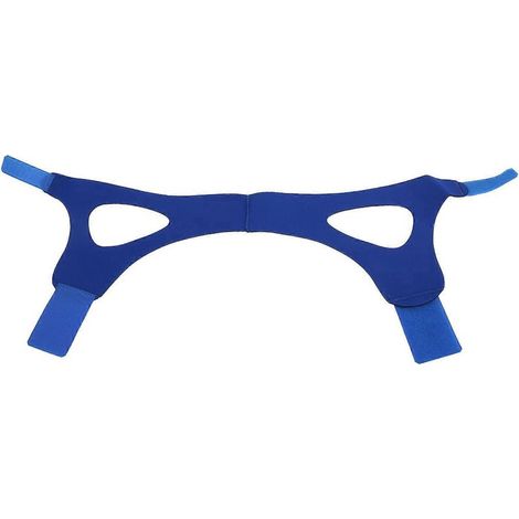Ceinture triangulaire anti-ronflement, sangle de soutien du sommeil, aide au sommeil nocturne, bleue (1/5)