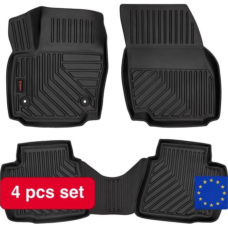 Gummifußmatten, TPE-Material, schwarz, passend für Ford Mondeo MK4 (2007–2012), strapazierfähig und leicht zu reinigen (1/5)