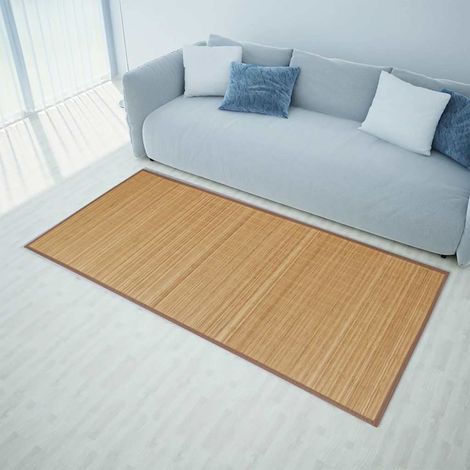 Tapis en Bambou Marron Rectangulaire 80 x 300 cm - Tapis de Salon Antidérapant - PANGIVO (1/5)