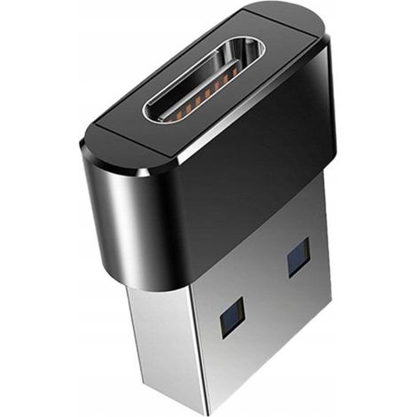 Adapter von USB-C auf USB-A OTG, schwarz (1/5)
