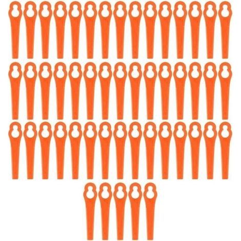 50x Lame rechange pour Einhell Batterie Débroussailleuse GE-CT 18 Li orange (1/4)