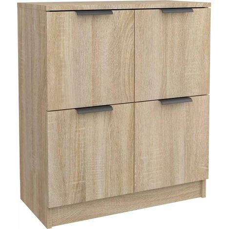Maison Exclusive - Aparador de madera contrachapada color roble S (1/5)