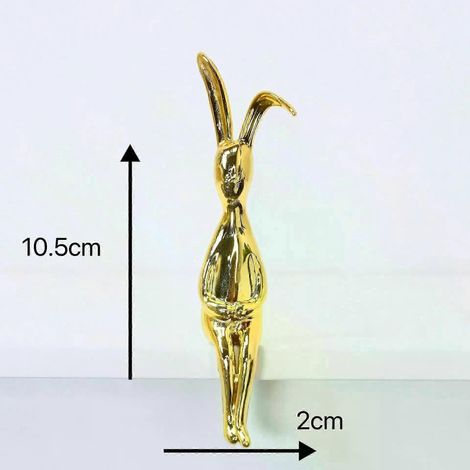Ornement de voiture en forme de lapin assis, décoration pour console centrale de chambre et table (1/4)