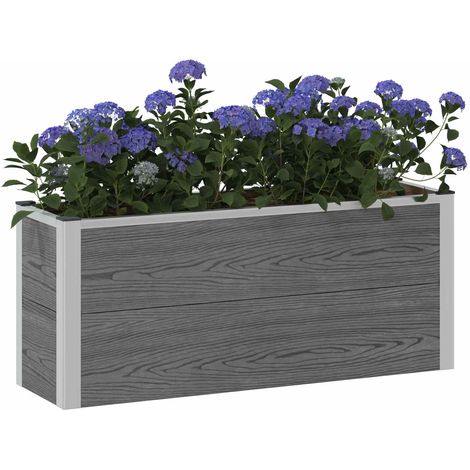 Maison Exclusive - Letto rialzato da giardino Grigio 100 x 30 x 22 cm