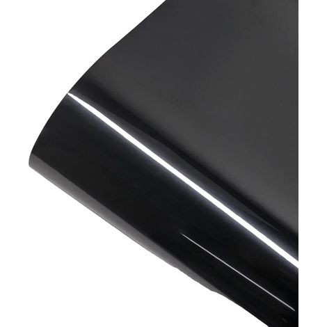 Pellicola adesiva impermeabile per auto, applicazione senza bolle, nero lucido, 50 cm x 600 cm (1/2)
