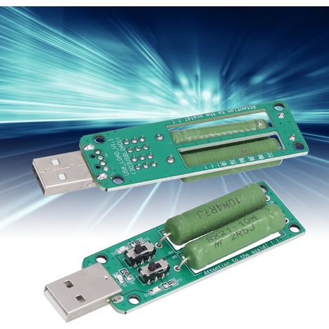 Deux chargeurs de résistances de vieillissement de charge électronique USB, des batteries externes et des batteries externes portables ont été testés pour une décharge de 3A/2A/1A. (1/5)