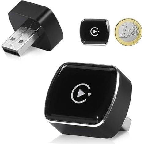 Mini adaptateur sans fil 2 en 1 CarPlay, rend CarPlay filaire sans fil, connexion rapide et stable, convient pour les voitures à partir de l'année de construction 2015 (1/5)