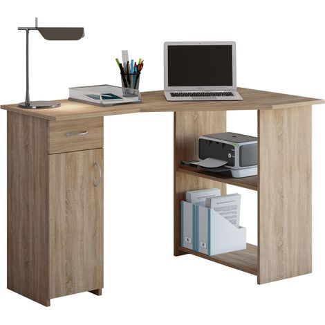Holz Eckschreibtisch Schreibtisch Linzia