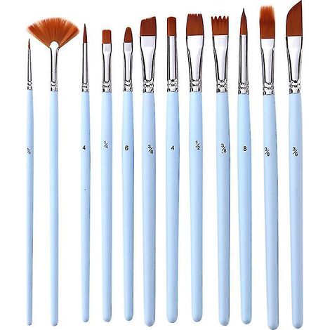 12 pinceaux plats (1/3)