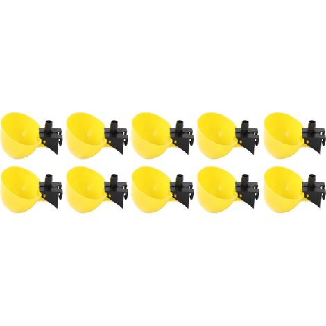 10 Stück automatische Vogeltränken mit großem Fassungsvermögen aus PP-Material für Hühner und Wachteln (1/5)