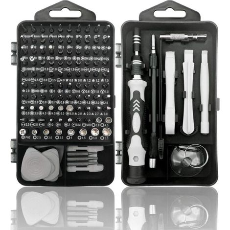Lot de 122 tournevis de précision pour électriciens, fabricants d'appareils photo, horlogers (1/4)