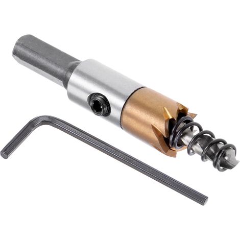 1Pcs Scie-Cloche - [13mm] HSS (Acier Rapide) 4341 Foret Coupe-Trou pour Acier Inoxydable, Aluminium, Métal, Bois, Plastique, Revêtement en Titane, Tige Triangulaire (1/5)