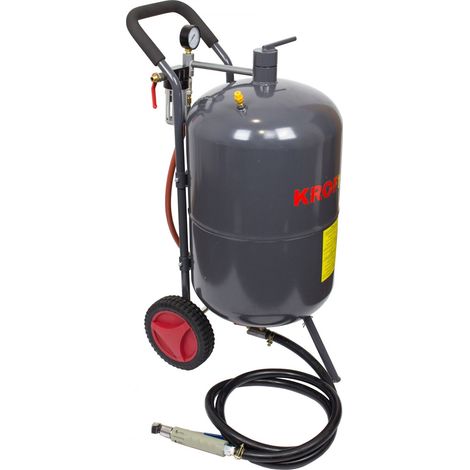 Sableuse pneumatique 40L – Pression 65-125 PSI – Débit max performant – Pour décapage métal et bois dur – Kroftools
