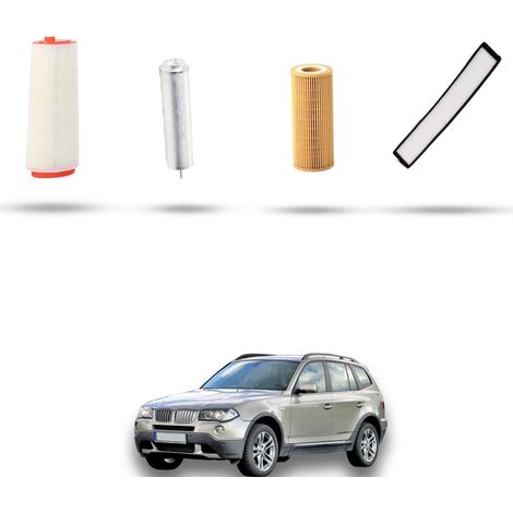 Kit tagliando 4 filtri compatibile con Bmw x3 (E83) 3.0d 155kw dal 2008 al 2010 (1/5)