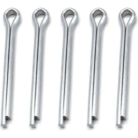 Goupilles fendues de sécurité Goupilles fendues de sécurité Goupille fendue galvanisée 4mm x 36mm [10 pcs] (1/5)